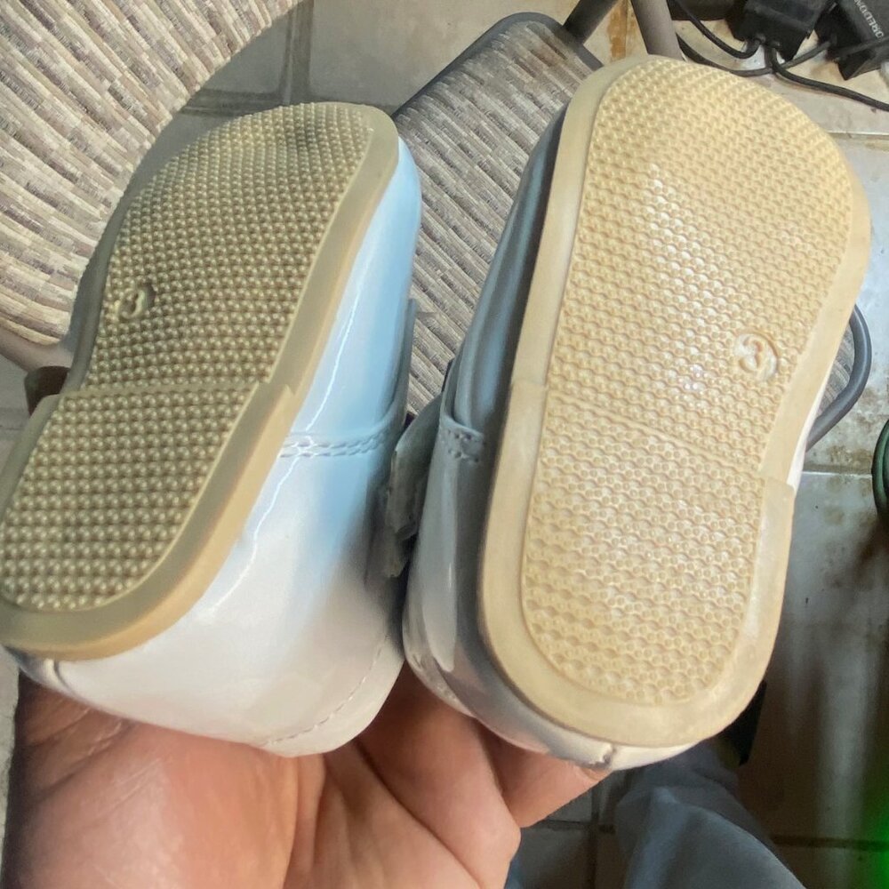 baby boy leather tuxedo white shoes size 2 - Picture 3 of 4